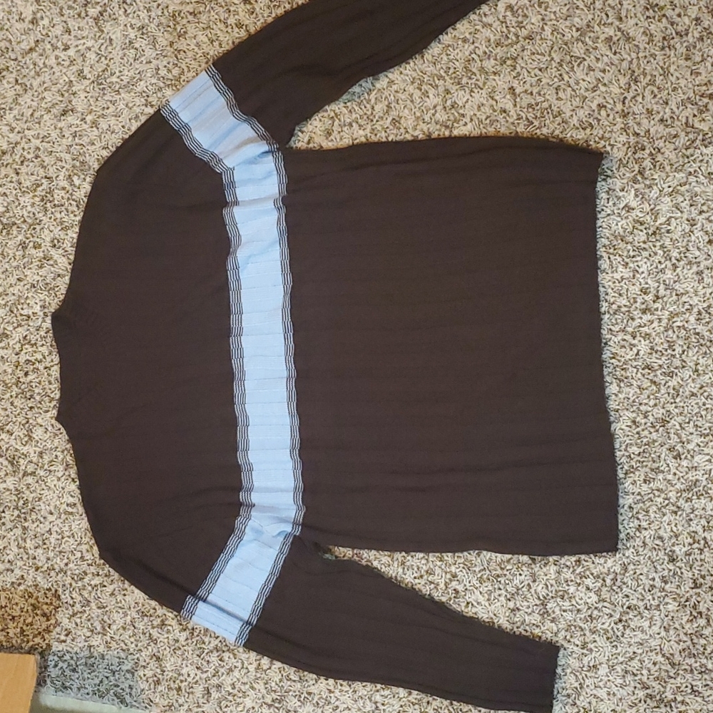 Men's sweater, brown blue